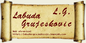 Labuda Grujesković vizit kartica